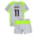 Manchester City Jeremy Doku #11 Tredjedraktsett Barn 2025-26 Korte ermer (+ Korte bukser)